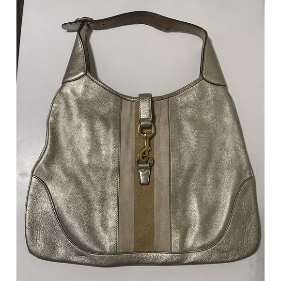 Gucci Metallic Jackie O Bouvier Hobo Bag - Picture 9 of 15